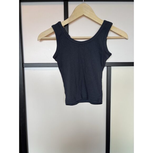 MALIBU ribbed Tank Top Crop Graphic Size SMALL California Y2K Beach Summer Boho - Picture 5 of 9